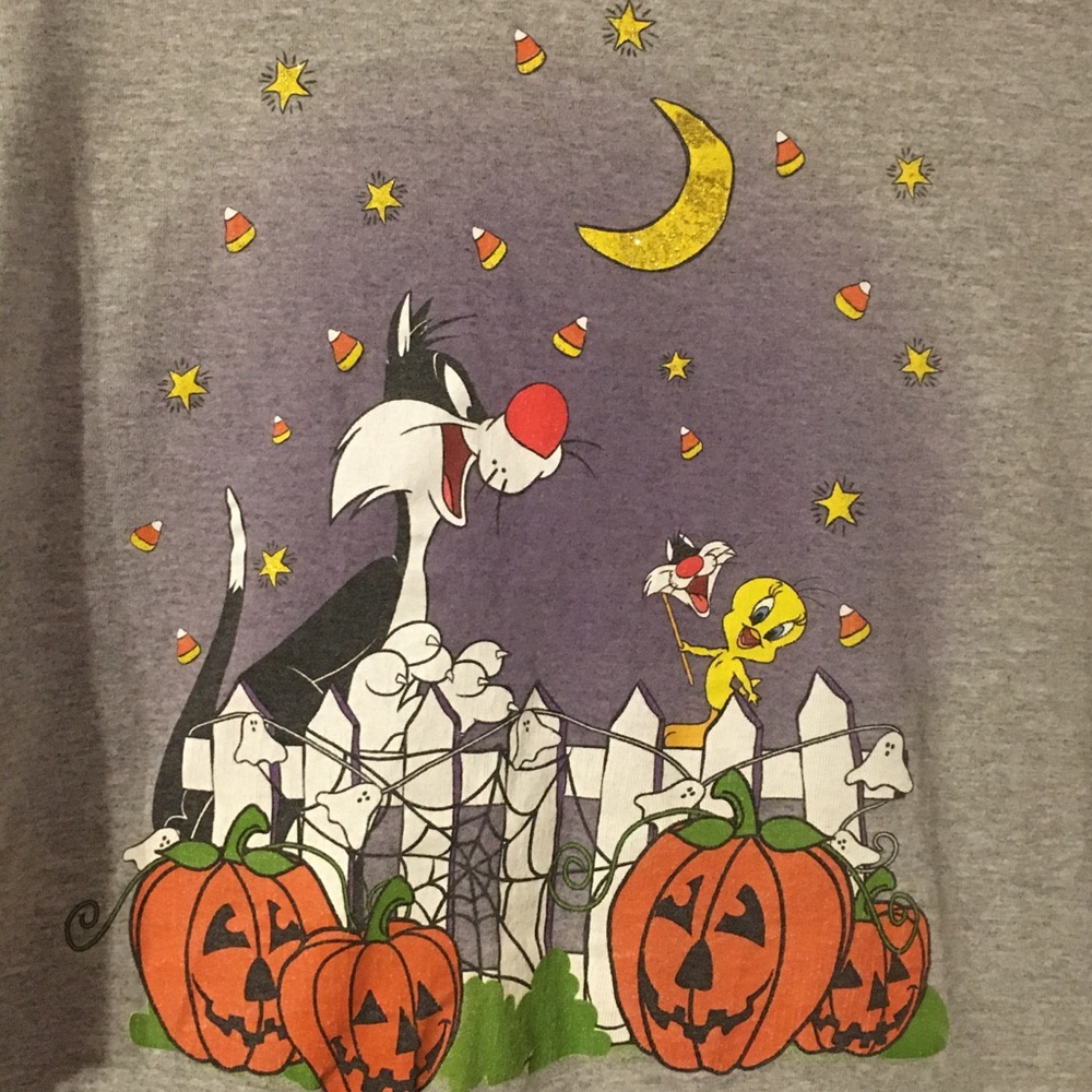 Vintage Sylvester Tweety Bird Halloween Shirt 90s